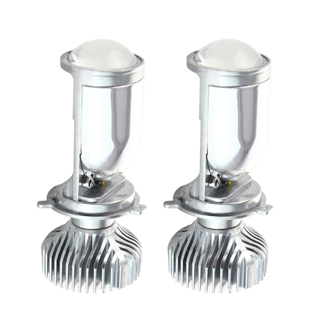 

Mini LED H4 Lens Bi-LED Projector 1.5 inch Headlight Lens 60W 5500K Headlamp Retrofit DIY Car Styling High Low led Car Lights