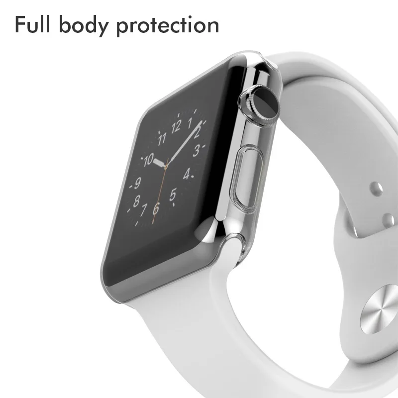 Защитный чехол из прозрачного силикона для Apple Watch Series 2 3 прозрачный экрана 38
