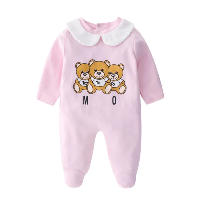 

Infant Cartoon Bear Baby Clothes Girl&Boys Long Sleeve Daddy Mummy Baby Rompers Babygrow Sleepsuits Baby Romper 0-18 Months