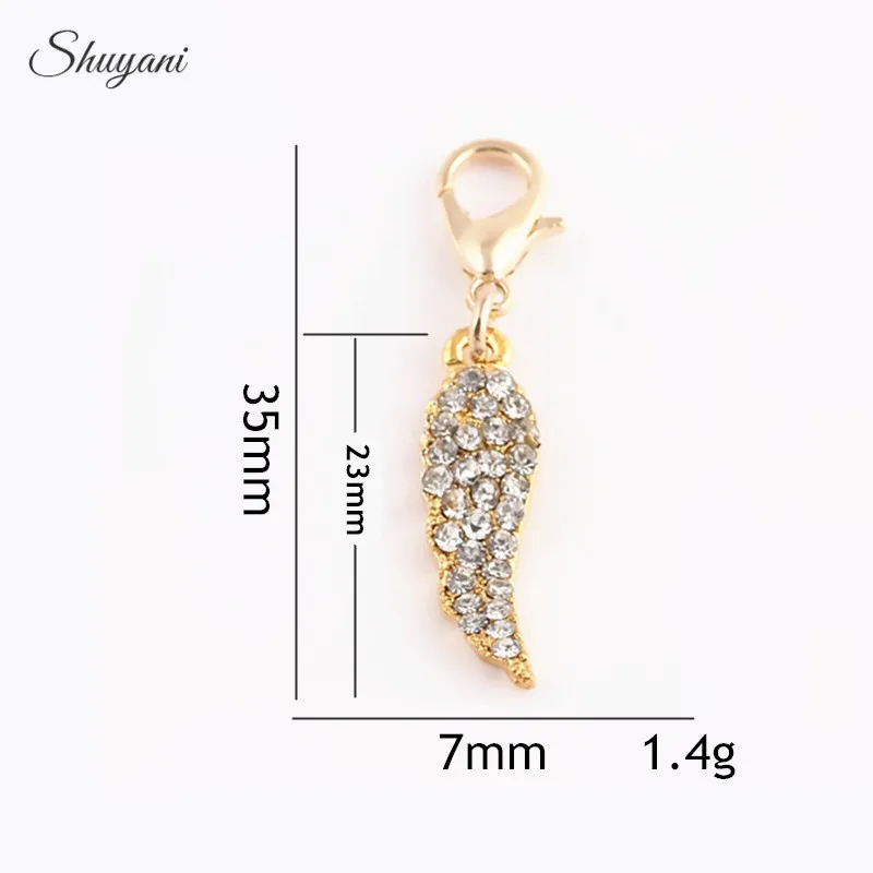 20pcs-lot-Fashion-Gold-Plated-Crystal-Angel-Wings-Charms-Pendant-with-Lobster-Clasp-Charms-for-Floating