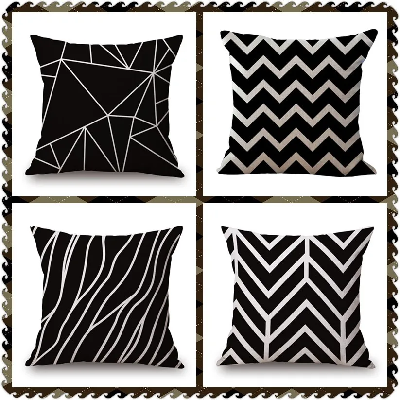 

Maiyubo Bohemia Geometric Style Cushion Covers Linen Cotton Pillows Couch Scandinavian Seat Pillow Case Decorative Cushion PC428