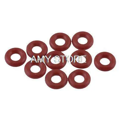 10 шт. 7 мм внешний диаметр 2 мм толщина резиновый масляный фильтр уплотнение уплотнительное кольцо красный