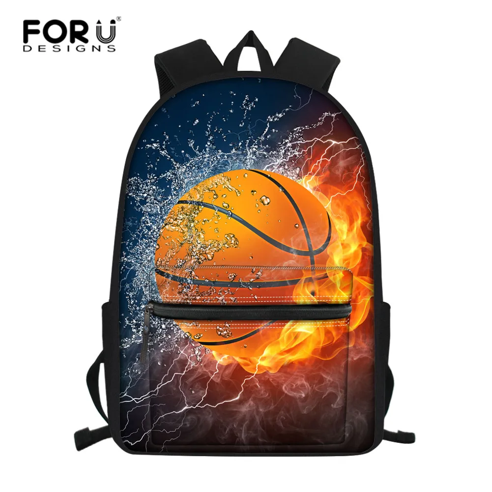 FORUDESIGNS/баскетбольные школьные сумки для подростков, девочек и мальчиков, футбольный школьный рюкзак, бейсбольная Детская сумка на заказ, детский подарок
