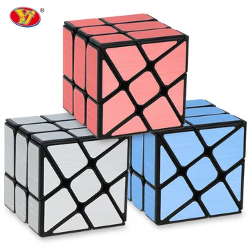 

Cube Professional Brushed Cast Coated Mirror Blocks Cubo Magic 3x3x3 Puzzle Mirror Cubes Educational Cubo Magico Toys