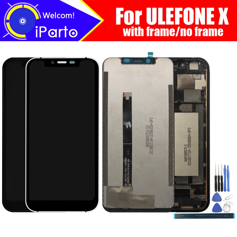 

5.85 inch ULEFONE X LCD Display+Touch Screen Digitizer Assembly 100% Original New LCD+Touch Digitizer for ULEFONE X +Tools