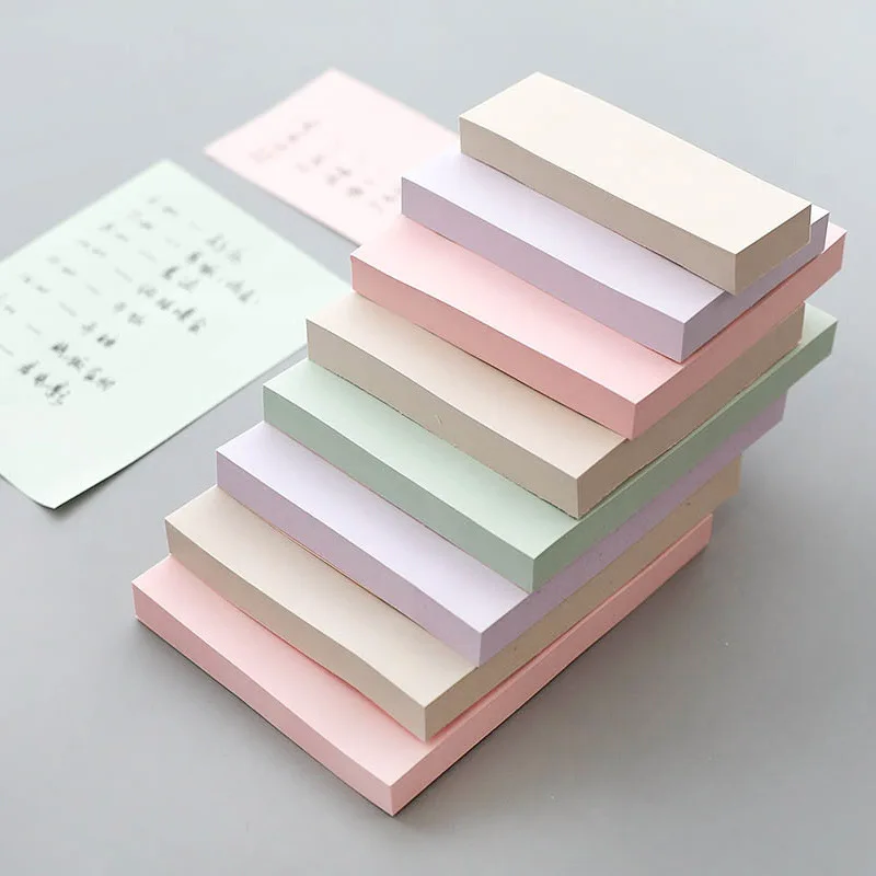 

JUKUAI 4 Set/Lot Light Color Memo Pad Post Stick Marker It Tag Diary Book Sticker Stationery Accessories School Supplies 8102
