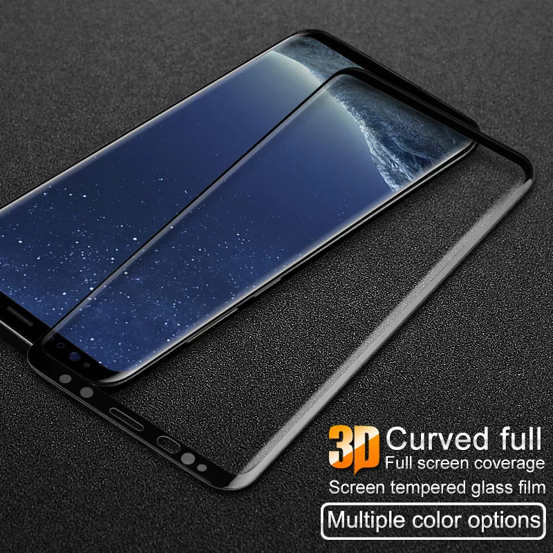 

IMAK 3D Curved Full Cover Tempered Glass For Samsung Galaxy S9 Anti-Explosion Screen Protector Flim For SS S8+ S9 Plus S9+ Glass