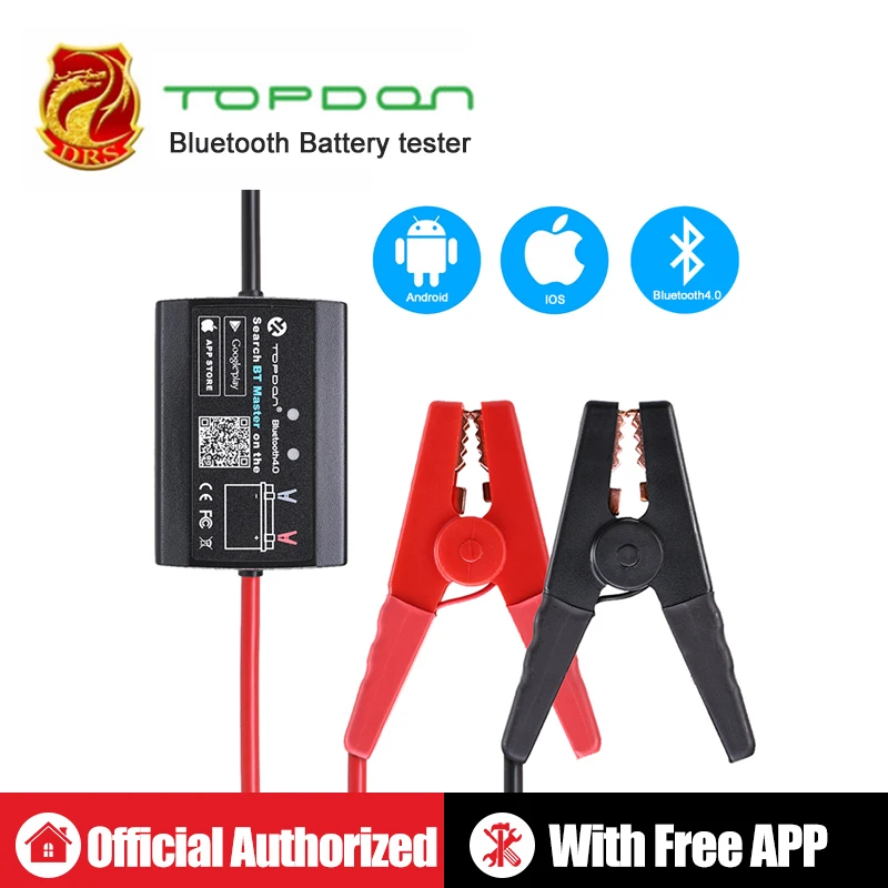 

TOPDON BT Master Diagnostic Tool 12V Car Battery Tester Bluetooth Wireless Battery Analyzer for Car Motorcycle Truck PK BA101