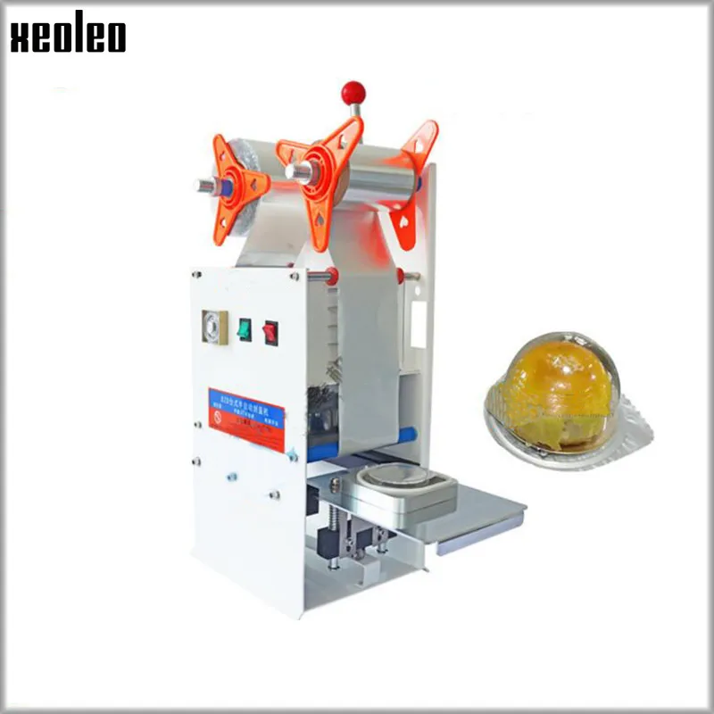 XEOLEO Manual PET Aluminum foil cup sealing machine Aluminum film Egg yolk cake cup sealer for