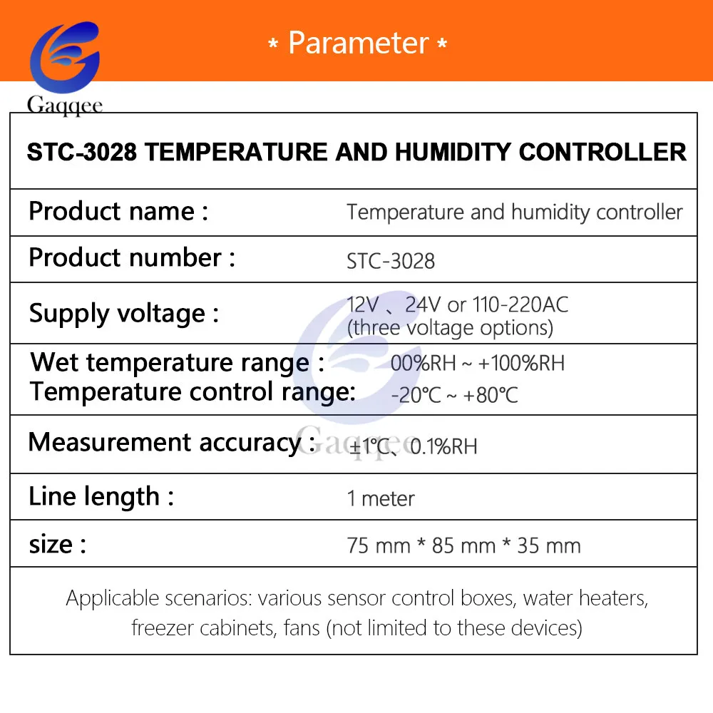 STC-3028 цифровой регулятор температуры и влажности термометр гигрометр инкубатор осушитель термостат метр AC220V DC12V 24V