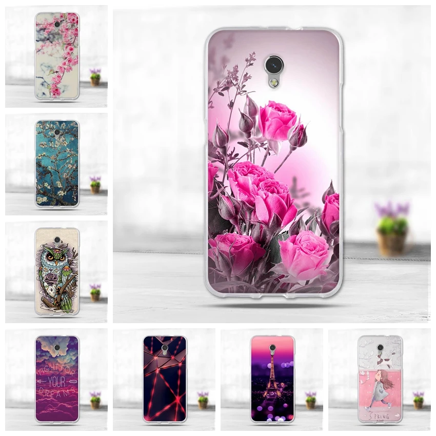 

For ZTE Blade V7 Case 3D Flower Pattern Bags Soft Silicone TPU Back Cover Ultra Thin Fundas Painting For ZTE Blade V7 Phone Case