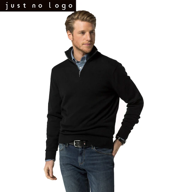 Aliexpress.com : Buy Just No Logo Mens Quater Zip Sweater