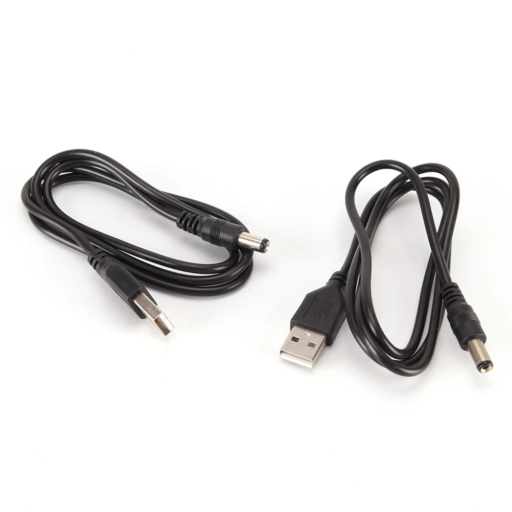 

Portable USB To DC Line Cables 5.5 * 2.1mm Power Cord USB To DC5.5 DC Cable Copper Charging Line 2PCS/lot