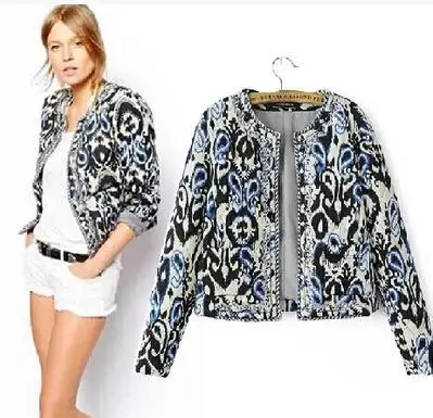 Aliexpress.com : Buy Spring Jackets Women Long Sleeve Embroidery Print Zipper Streetwear Jackets 