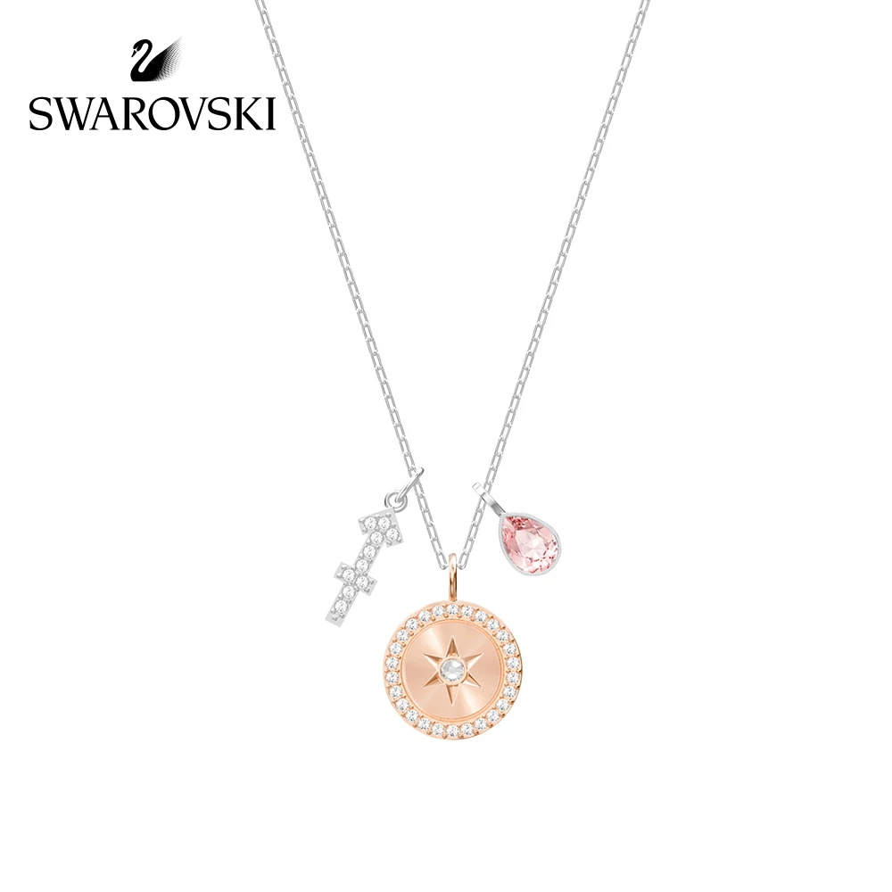 

Genuine Swarovski Zodiac Twelve Constellation Necklace Female Sagittarius Smart Clavicle Chain womens Crystal Necklace5349221