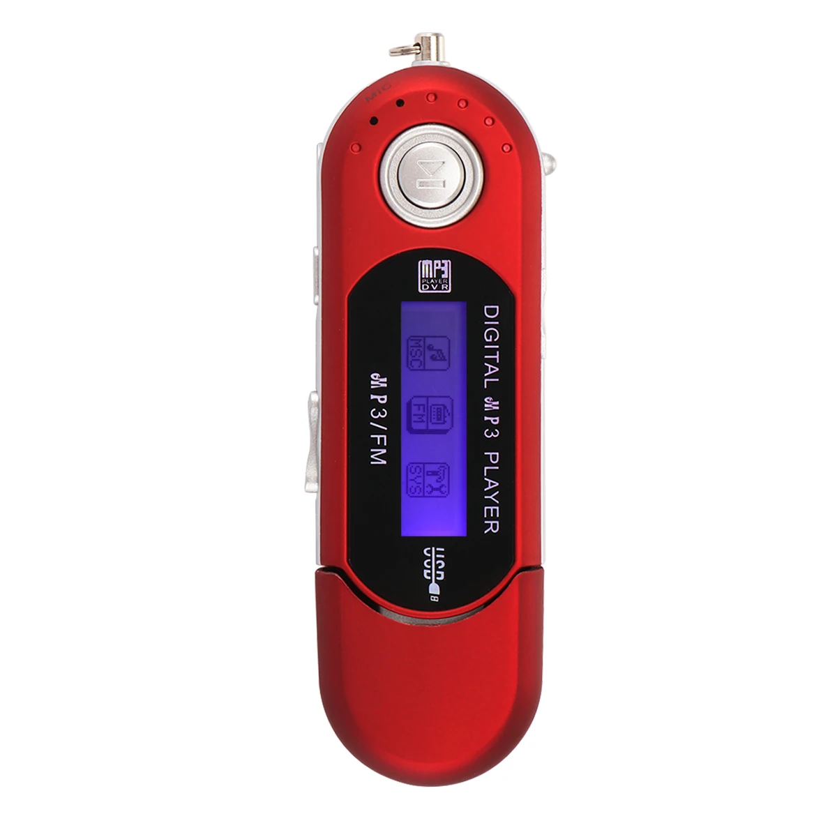 Портативный мини MP3 ЖК-дисплей цифровой USB палка музыкальный mp3-плеер Поддержка TF Емкость Макс 32G FM радио Поддержка для дропшиппинг - Цвет: Красный