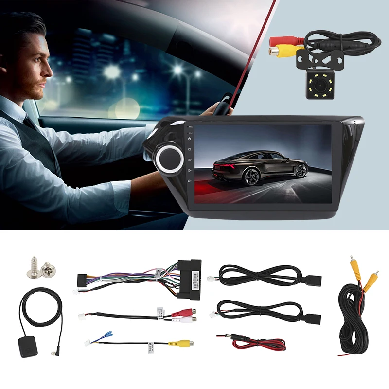 

Car Radio Multimedia Video Player Navigation GPS Android for KIA RIO Accessories Sedan No Dvd 1 Din 3 4 2011-2016