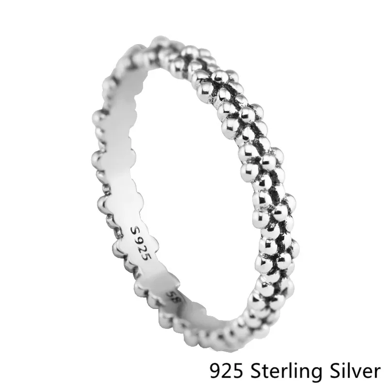 

CKK Silver 925 Jewelry Daisies Rings Fro Women Fashion Anniversary Gift Original Sterling Silver Ring