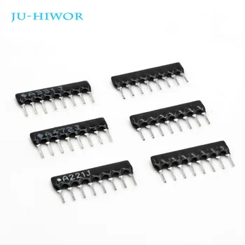 어레이 저항기 A08 200 5% W 8 핀 저항기 어레이 네트워크 100R ~ 470K ohm, 개