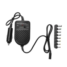 Универсальный 80 Вт DC регулируемый светодиодный индикатор зарядное устройство для автомобиля ноутбук адаптер питания для hp ASUS DELL lenovo samsung