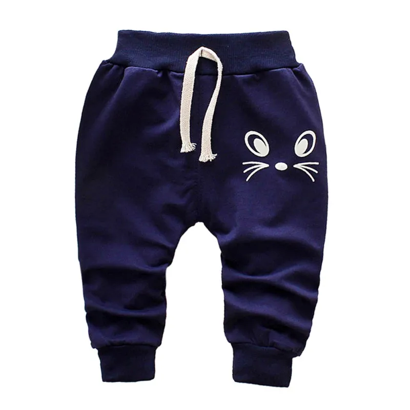 Детские Модные Штаны для мальчиков с милым принтом; весенние штаны для маленьких мальчиков; осенние детские брюки; детские штаны высокого качества; От 0 до 4 лет