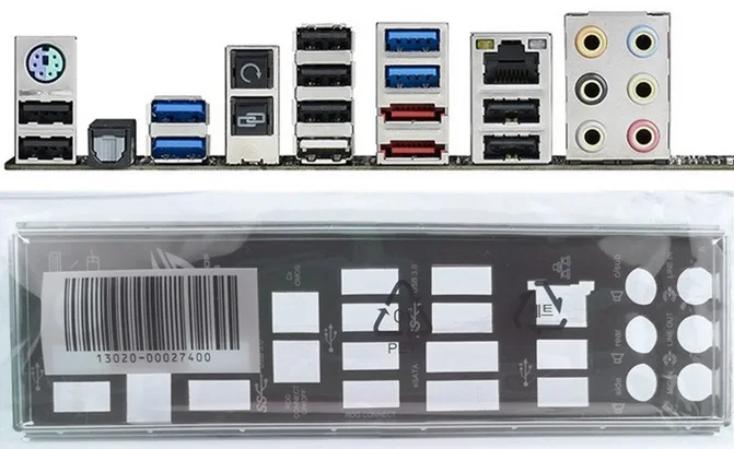 

New I/O shield back plate of motherboard for CROSSHAIR V FORMULA-Z C5F-Z just shield backplate Free shipping