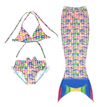 Летний популярный детский купальник, качественный купальник для девочек-подростков из двух предметов, банный костюм с русалочкой, Детская Одежда для пляжа