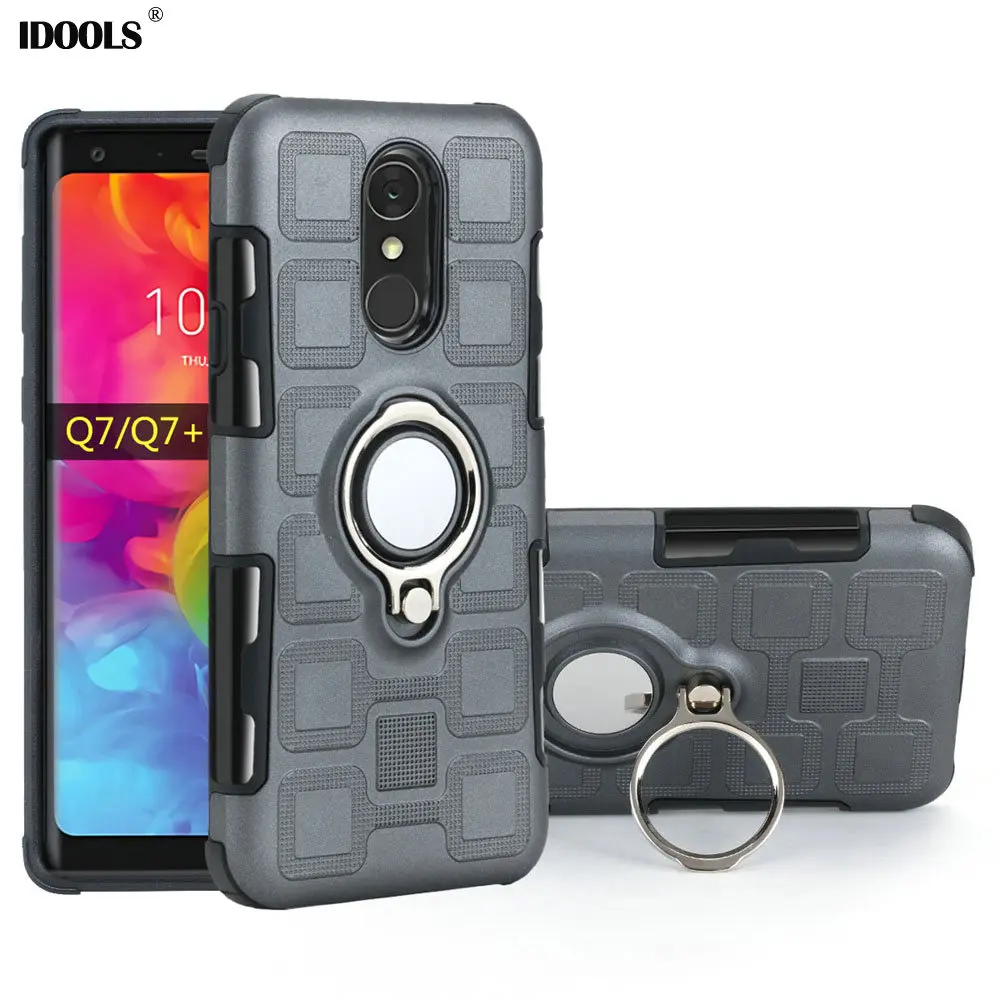 IDOOLS чехол для LG Q7 LGQ7 Высокое качество Гибридный 2 в 1 ТПУ силиконовый Жесткий