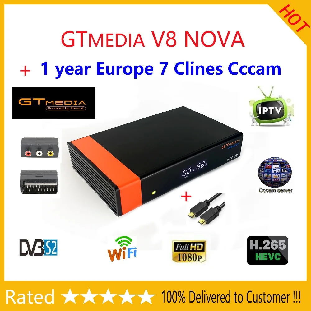 GTMEDIA V8 NOVA Receptor FREESAT V9 супер спутниковый ТВ приемник DVB S2 встроенный WIFI Поддержка