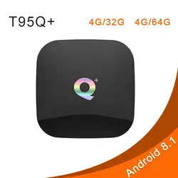 Q PLUS tv BOX 4G32G 4G64G H6 четырехъядерный Android 8,1 wifi 2,4G поддержка декодера формат Smart медиаплеер PK T95Q T9