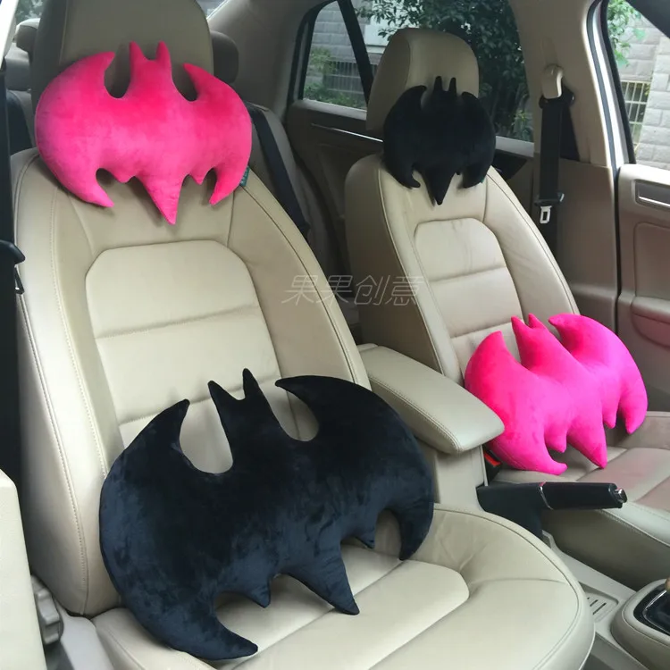 

NEW Creative Free shipping unique bat shaped plush neck pillow car decoration batman stuffed plush travel pillow cushion