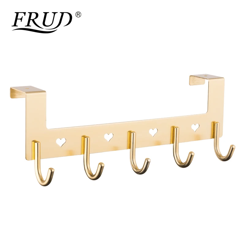 

FRUD High Quality Clothes Hook Space Aluminum Bedroom Backpack Hook up Towel Door Hook Save Space Hardware Accessories Y38024