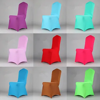 

4pcs/set Home dining Chaircovers Wedding Decoration Chair Cover Spandex decor fabric chair sashes restaurant bows