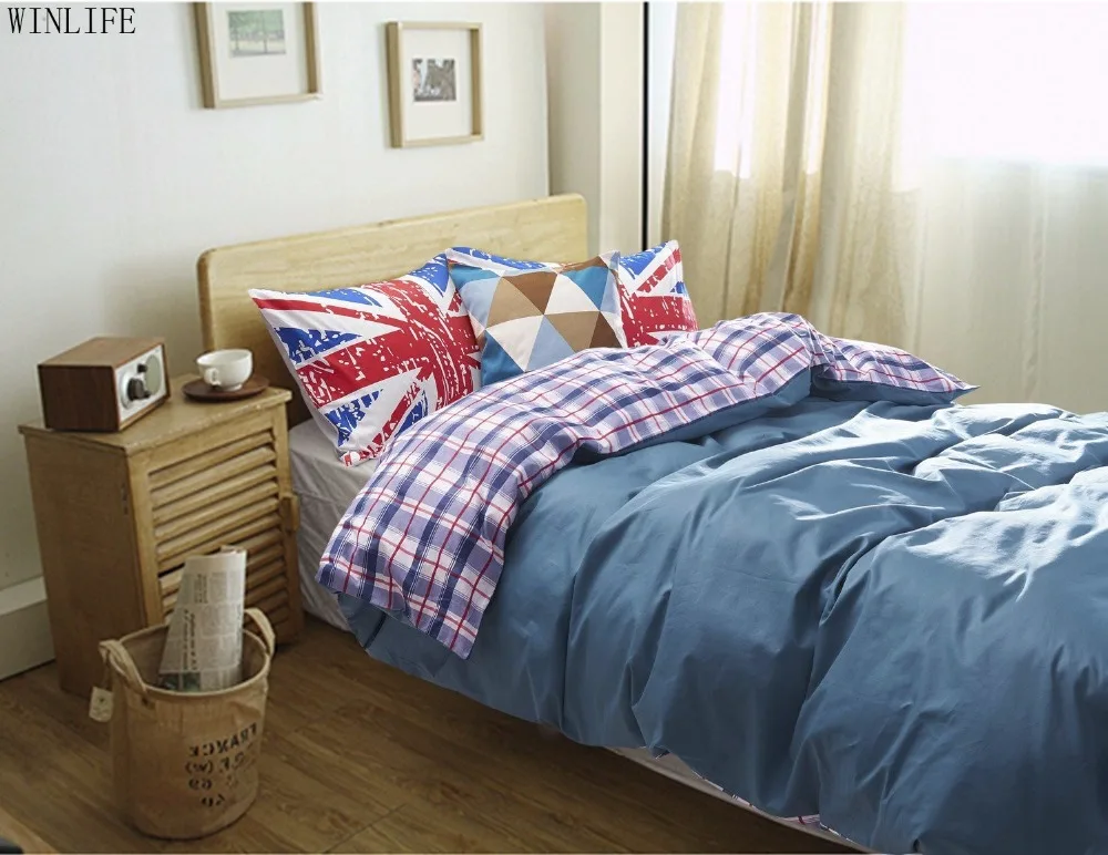 

WINLIFE Fashion Boys And Girls Bedding Set Modern European Style Bed Cover