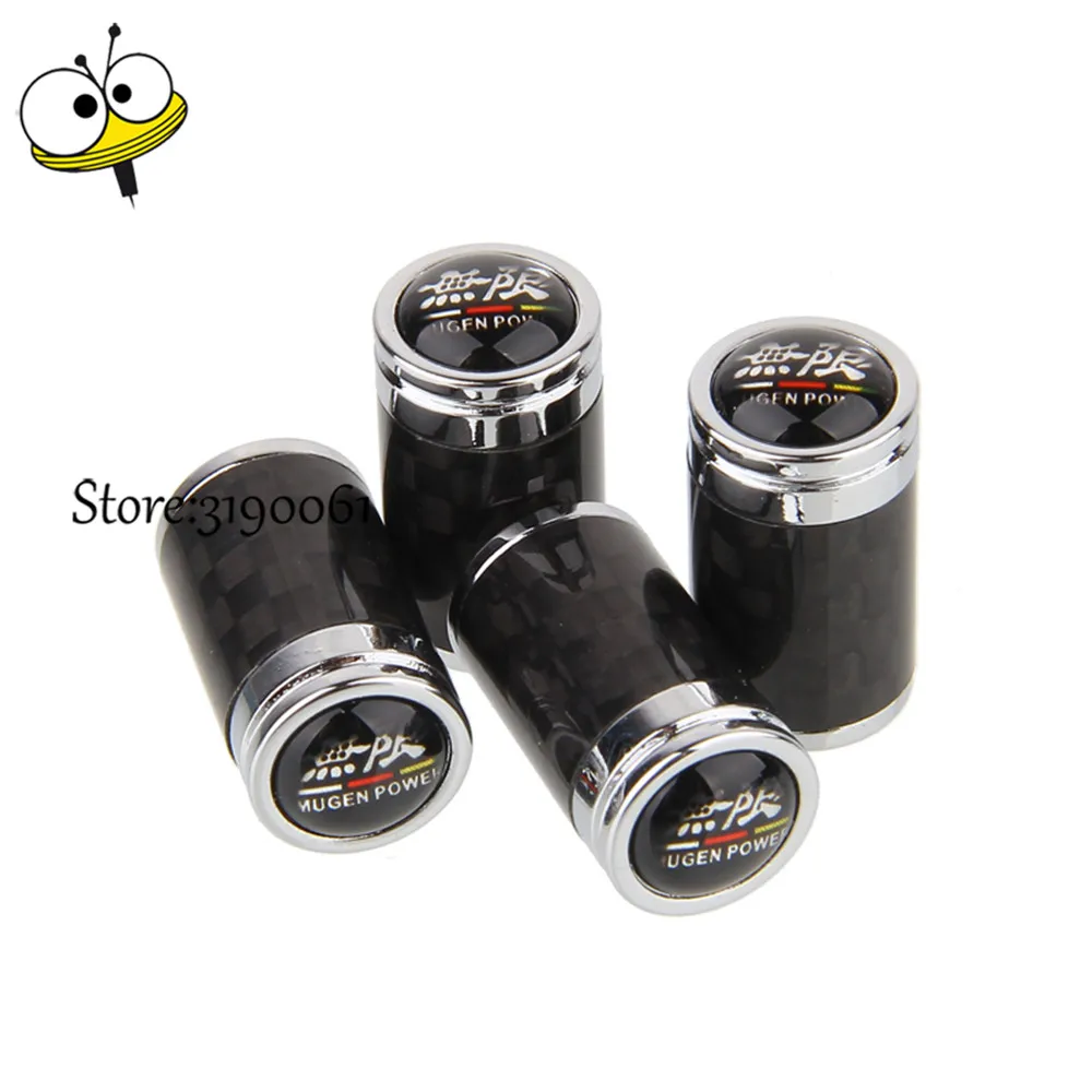 Buy Car Styling Carbon Fiber Tire Valve Stem Caps For