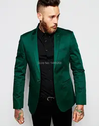 Новое поступление 2017 Для мужчин S Костюмы итальянский дизайн зеленый пятен куртка жениха Смокинги для женихов для Для мужчин, Нарядные