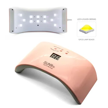 

24W LED UV lamp nail dryer Auto sensor 12pcs leds Double light Nail Lamp UV Gel Polish Nail Art Tools new arrival