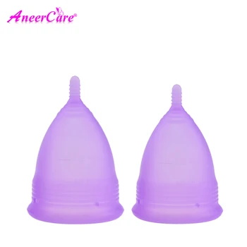 

2pcs/lot Lady Cup Menstrual Cup Copo Menstrual De Silicone coupe menstruelle Menstrual-Cup Feminine Hygiene Product