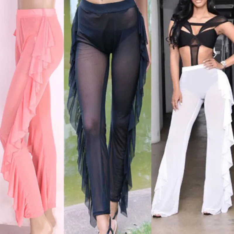 mesh beach pants