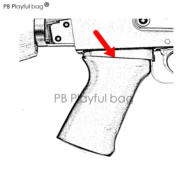 Спорт на открытом воздухе diy игрушка гелевый шар пистолет CP AK74 105 резиновая ручка модель тактическая Форма удобная конкурентоспособная MOE LD63