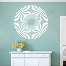 Circle Wall Sticker Hypnosis Wall Decor Vinyl Art Removeable Home Decoration Livingroom Bedroom Ornament Decals LY1140 chic green leaves pattern wall sticker for bedroom livingroom decoration