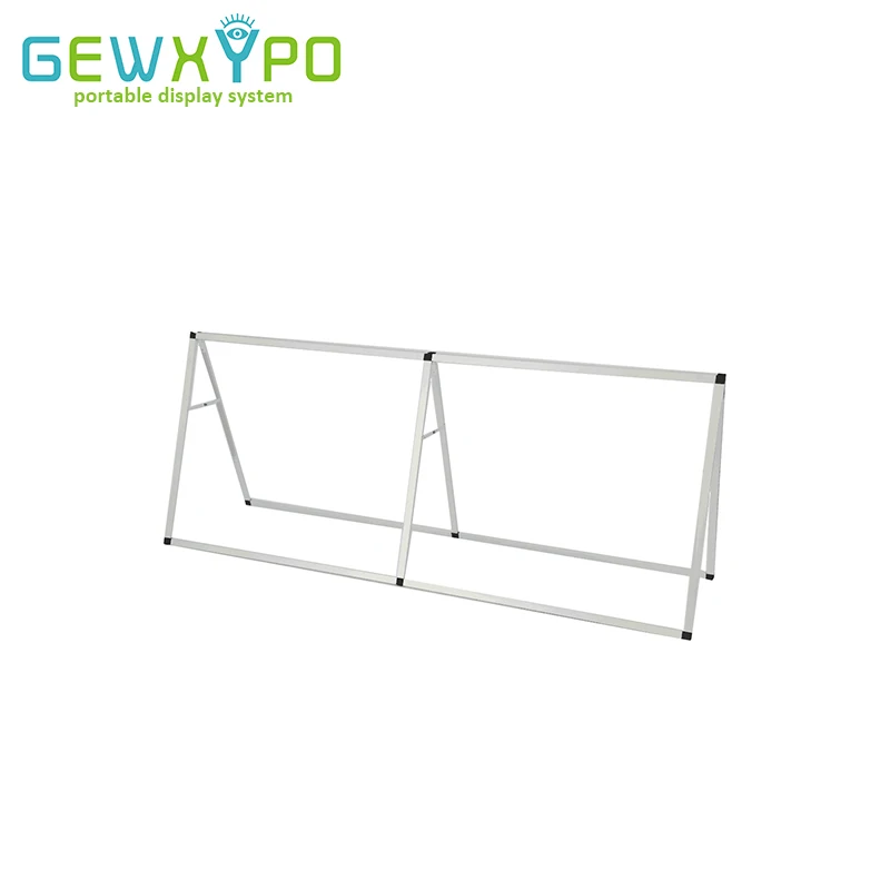 

80*200cm Outdoor Sport Event Advertising Signs Display Stand,Portable Double Sided A Frame Banner Stand(Only Frame)