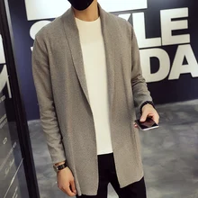 2016 New Winter Trend Model Informal Sweater Flip-down Collar Striped Slim Match Knitting Mens Sweaters And Pullovers MenPlus