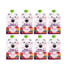 8 шт. домашнего хранения для детских бутылочек, одежда в стиле унисекс для косплея Органайзер на молнии насадка сумка для еды легко чистить многоразовые Портативный Водонепроницаемый