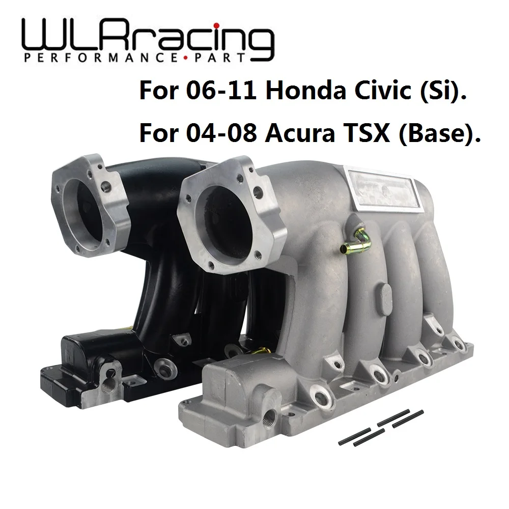 WLR Aluminum Intake Manifold For 06 11 Honda Civic 04 08 Acura TSX