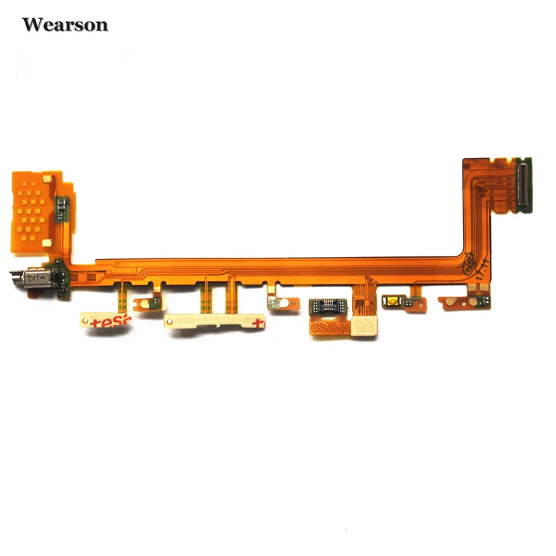 For Sony Xperia Z5P Z5Premium E6833 E6883 E6853 Power Button Volume Camera Key Flex Cable With Microphone Tested High Quality (2)
