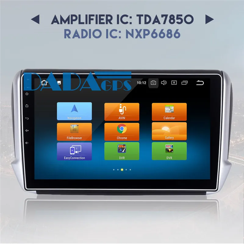 Best Android 8.0 4GB 7.1 2GB RAM Car Radio Stereo GPS Navigation for PEUGEOT 208 2008 2012-2016 Car DVD Player Video Multimedia Video 12