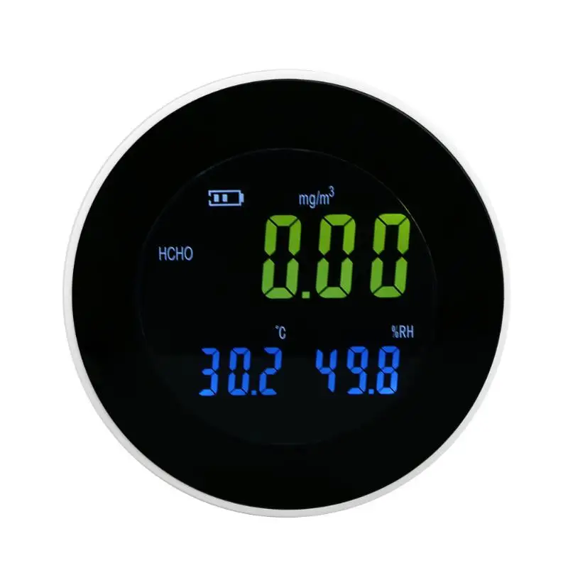 

0 ~ 5 mg Formaldehyde Detector Compact Portable Formaldehyde Tester Monitor Gas Analyzers Temperature Humidity Meter