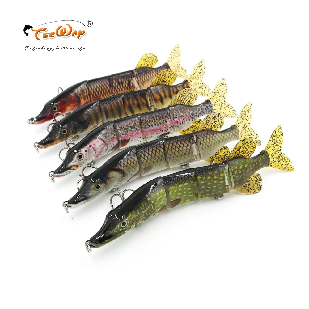Teeway 1 шт. 26 см 108 г рыболовные приманки 4 сегмента Swimbait Crankbait жесткая приманка для