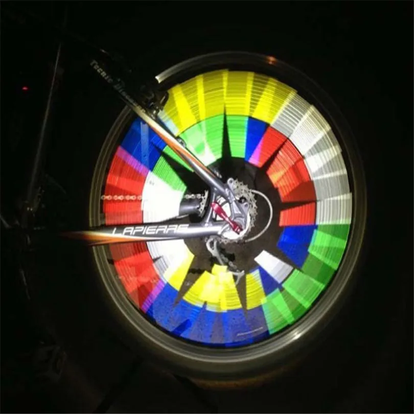Классический горячий 5 цветов 12 шт велосипедная спица отражатель светоотражающий Полосы Клип трубка Розничная и# SW